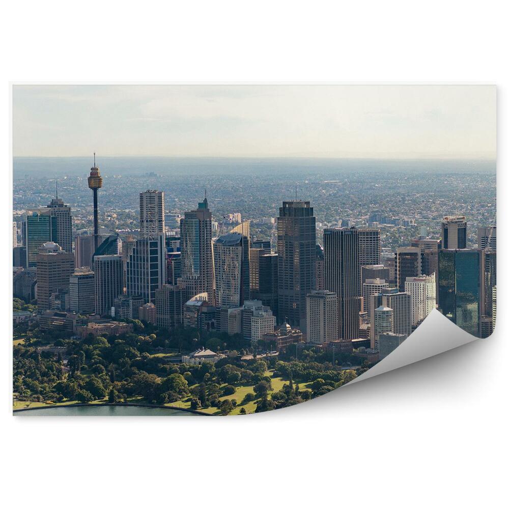 Okleina na ścianę widok z lotu ptaka panorama Sydney