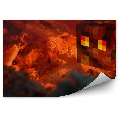 Fototapeta Kostki kamienie czerwone gra