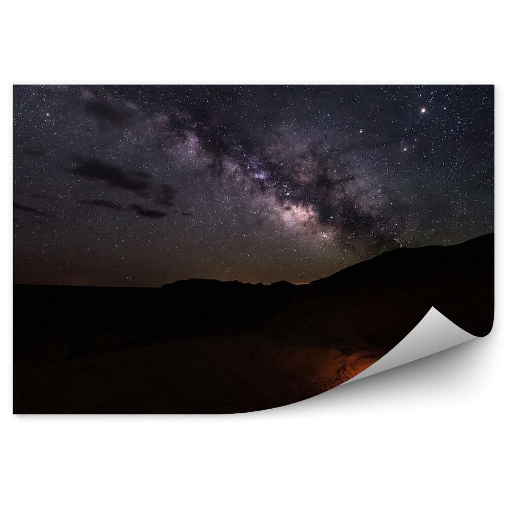 Fototapeta Kemping niebo gwiazdy canyon utah usa galaktyki kosmos