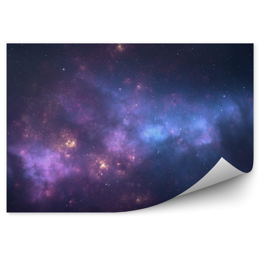 Fototapeta Nocne niebo wszechświat niebo pełne gwiazd mgławice galaktyka kosmos