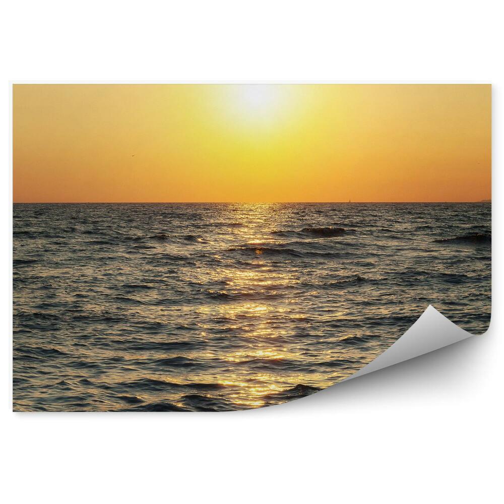 Fototapeta Zachód słońca fale morze ocean