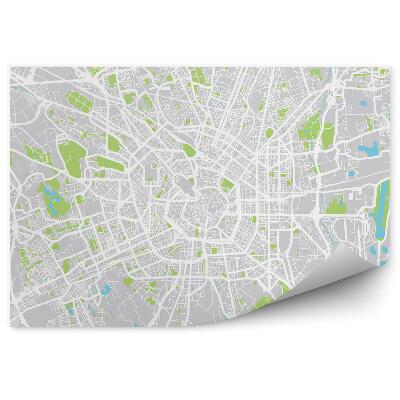 Fototapeta na ścianę Plan miasta mediolan