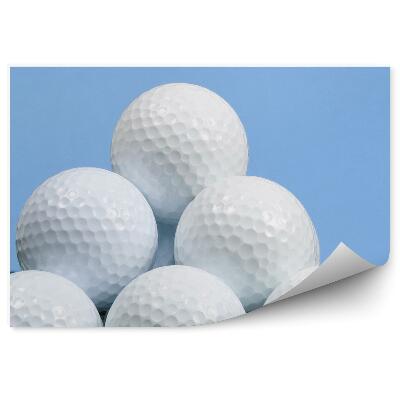Okleina ścienna Piłki golf piramida trawa niebo