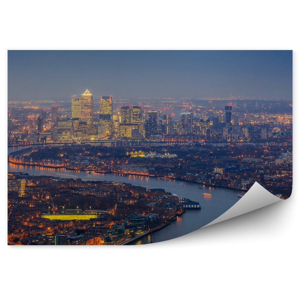 Fototapeta panorama miasta Londyn światła