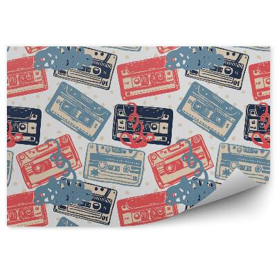 Fototapeta Wzór starych kaset 