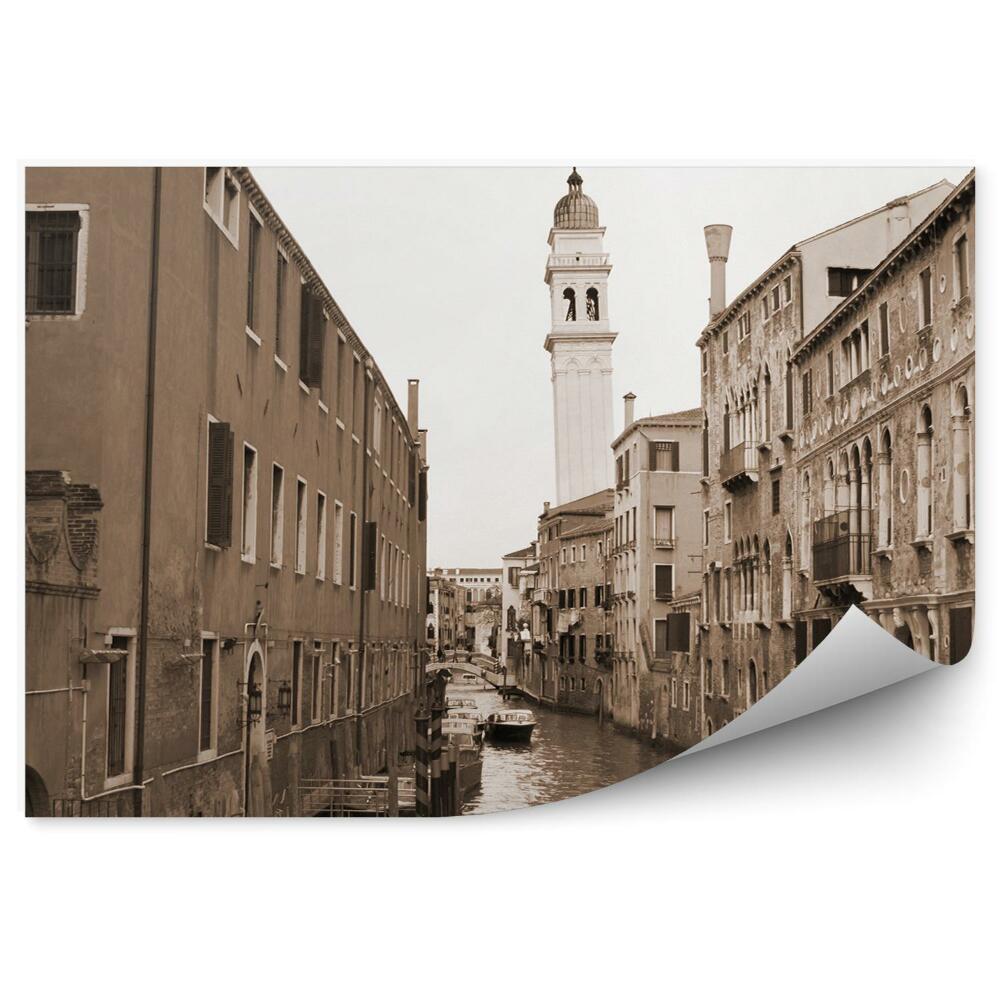 Fototapeta na ścianę sepia kanał Grande Wenecja budynki