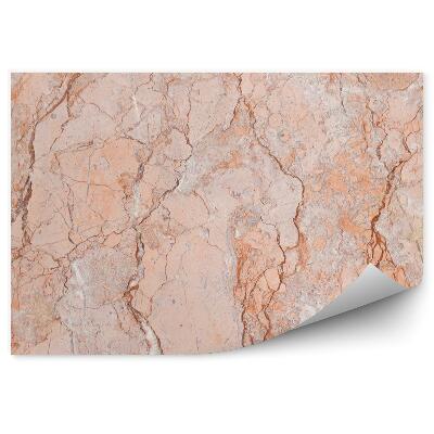Okleina ścienna Spękany różowy marmur