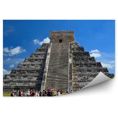 Okleina ścienna Świątynia meksyk turyści architektura