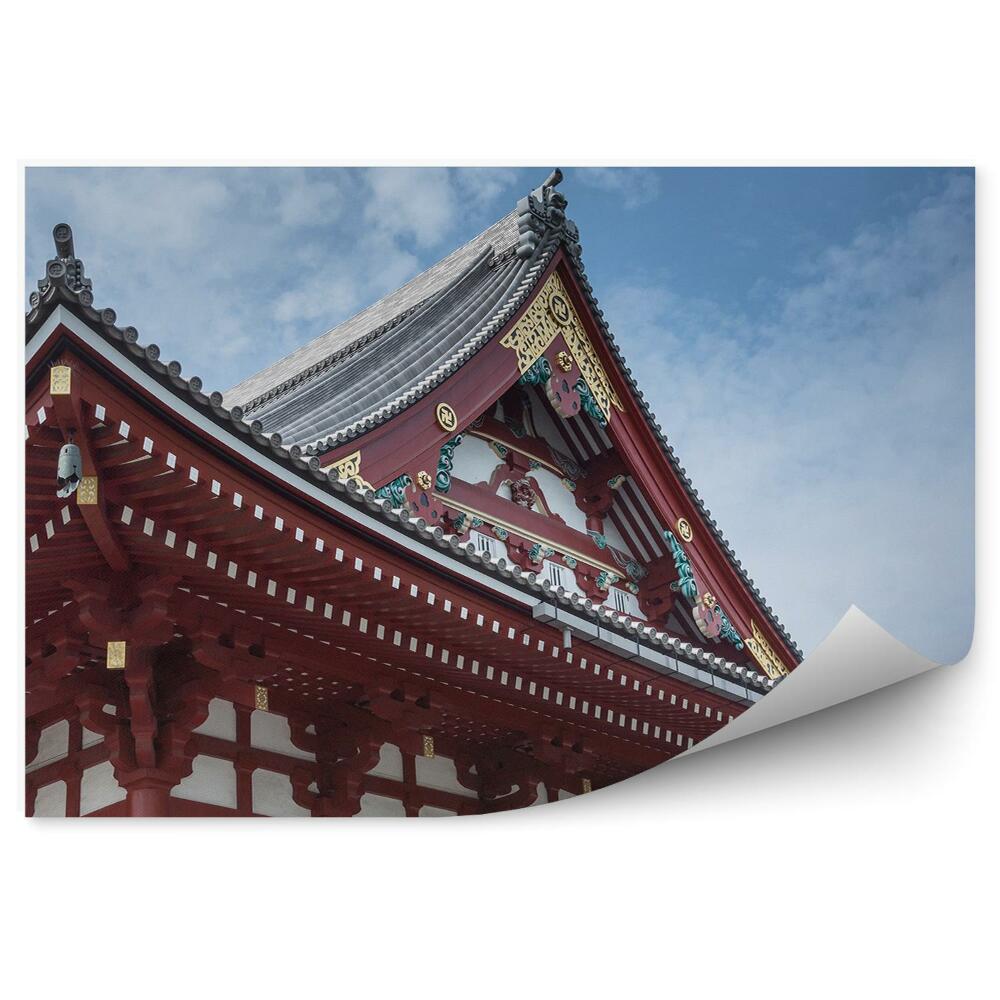 Okleina na ścianę świątynia hinduska niebo chmury Japonia