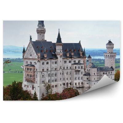 Okleina na ścianę Skała wzgórze drzewa zamek horyzont