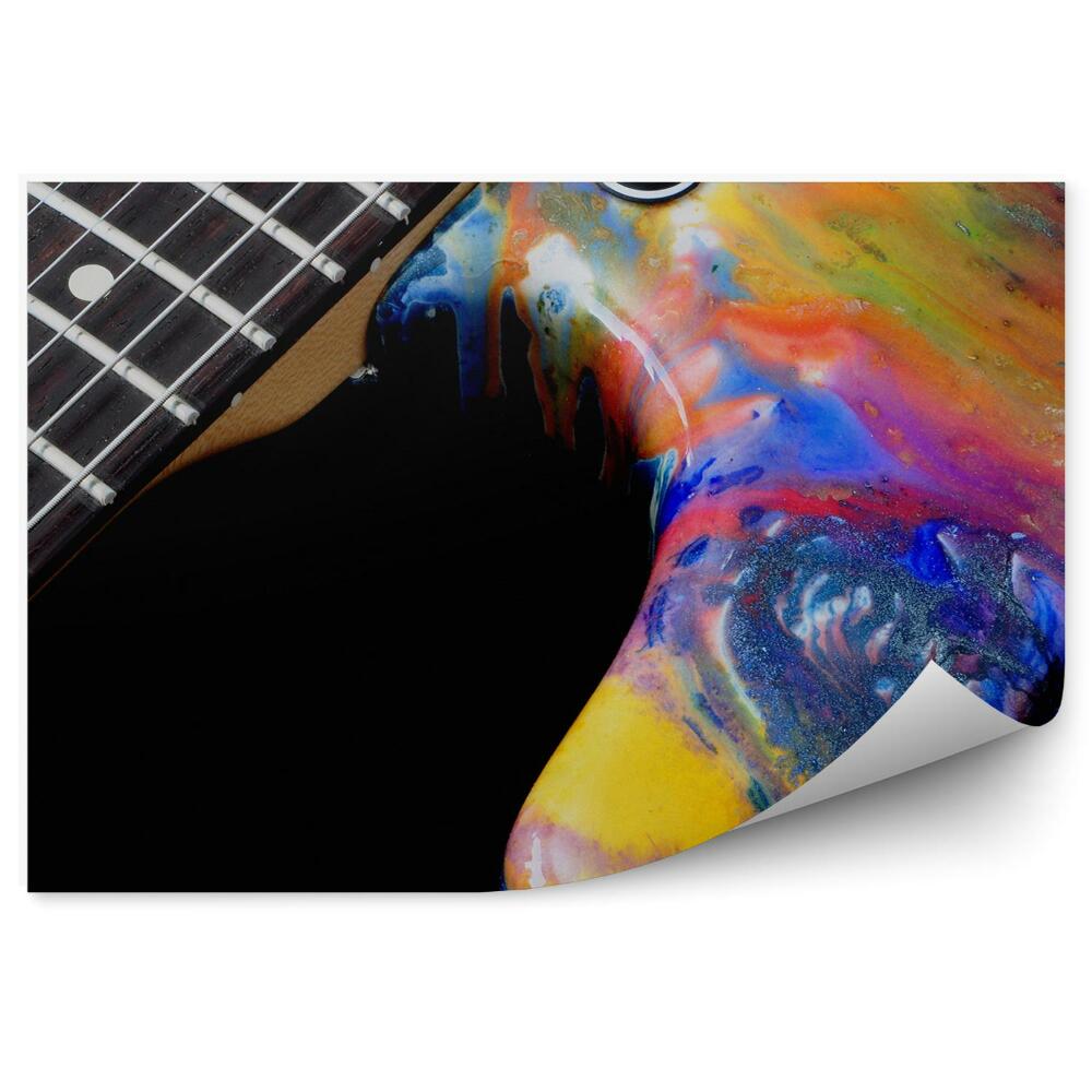 Fototapeta Kolorowa gitara akustyczna instrument