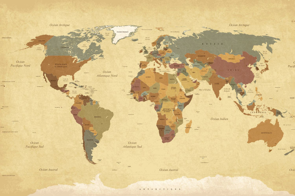 Fototapety Mapa świata