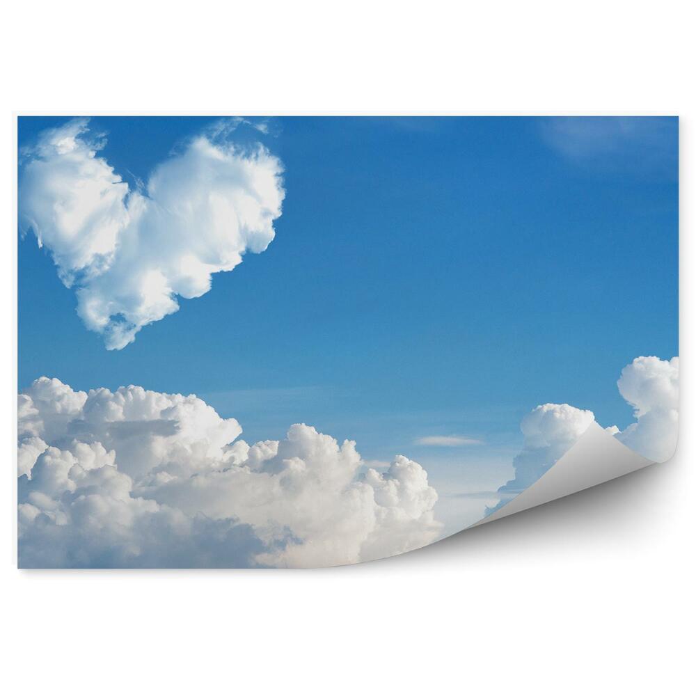 Fotopeta Romantyczne chmury serce abstrakcja niebo
