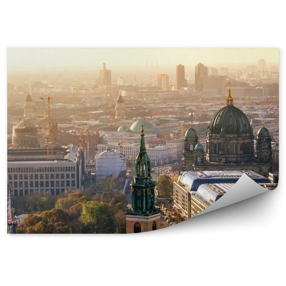Fototapeta widok z lotu ptaka Berlin budynki katedra