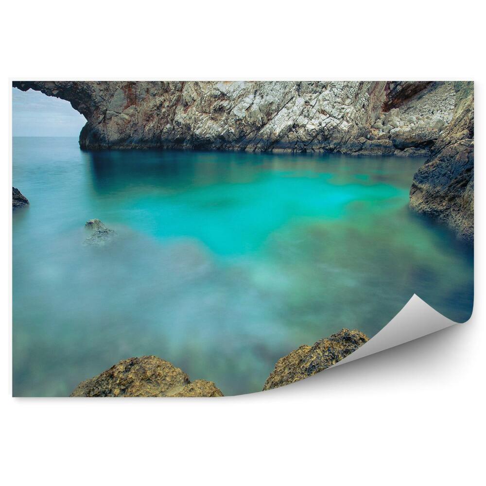 Fototapeta na ścianę Morska laguna z łukiem kamiennym Grecja
