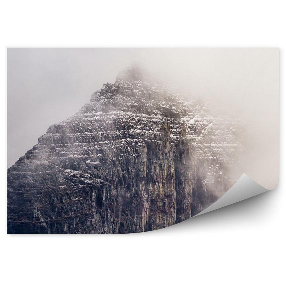 Okleina ścienna Góry we mgle widok