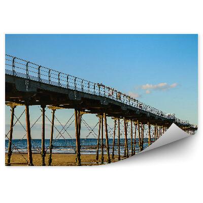 Okleina ścienna Molo plaża ocean morze niebo chmury