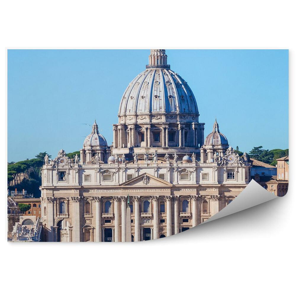 Okleina na ścianę Watykan turyści podróże bazylika