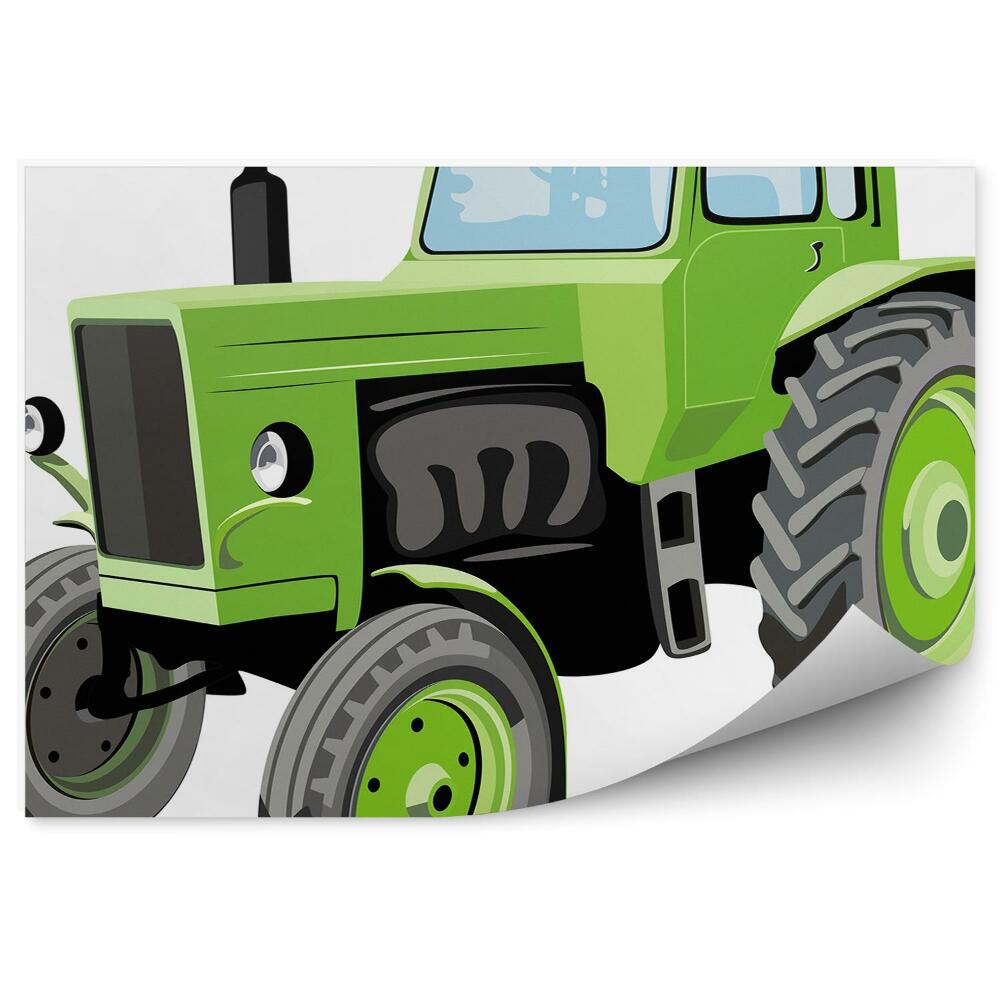 Fototapeta Duży zielony traktor dla chłopca