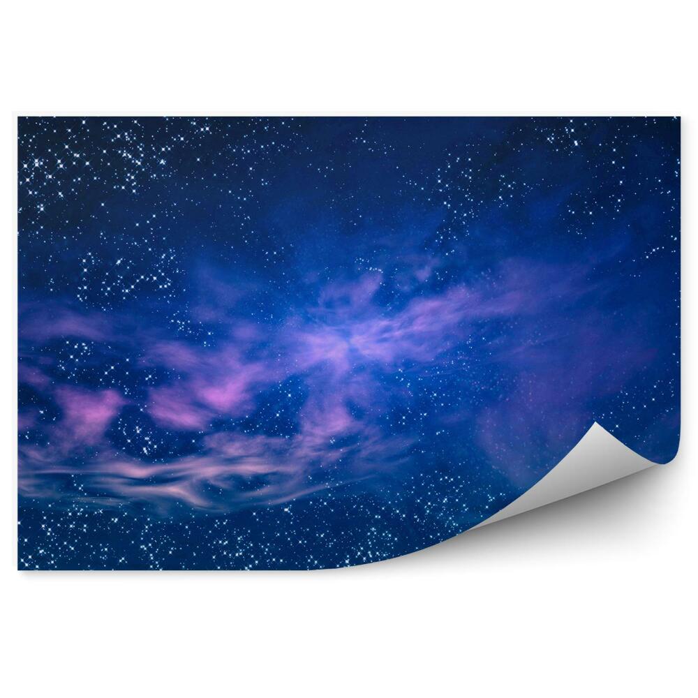 Fototapeta Rozgwieżdżone niebo chmury gwiazdy galaktyka