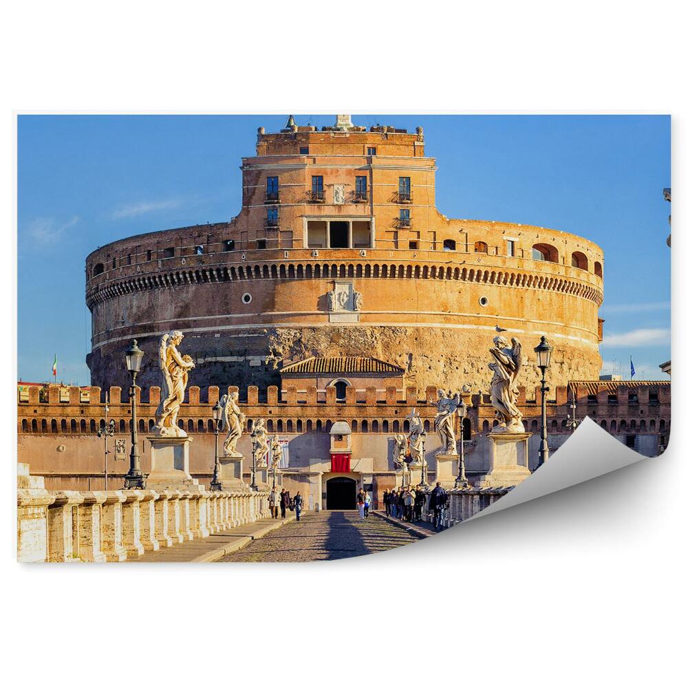 Fototapeta na ścianę zamek Świętego Anioła Rzym Włochy most rzeźby