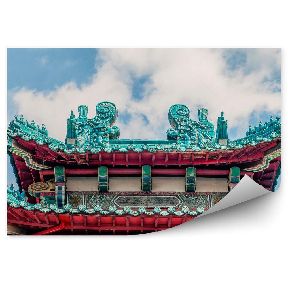 Okleina ścienna Philadelphia chinatown kolorowa brama budynki