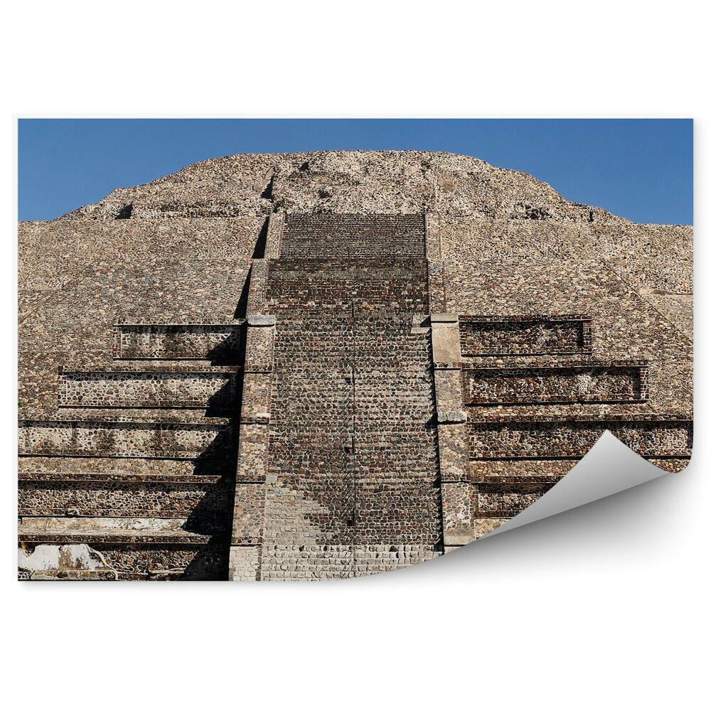 Okleina na ścianę Starożytna architektura wysokie schody