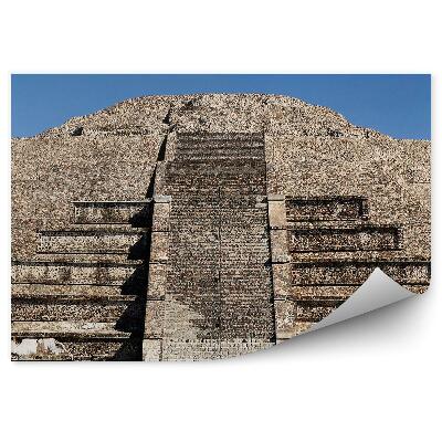 Okleina na ścianę Starożytna architektura wysokie schody