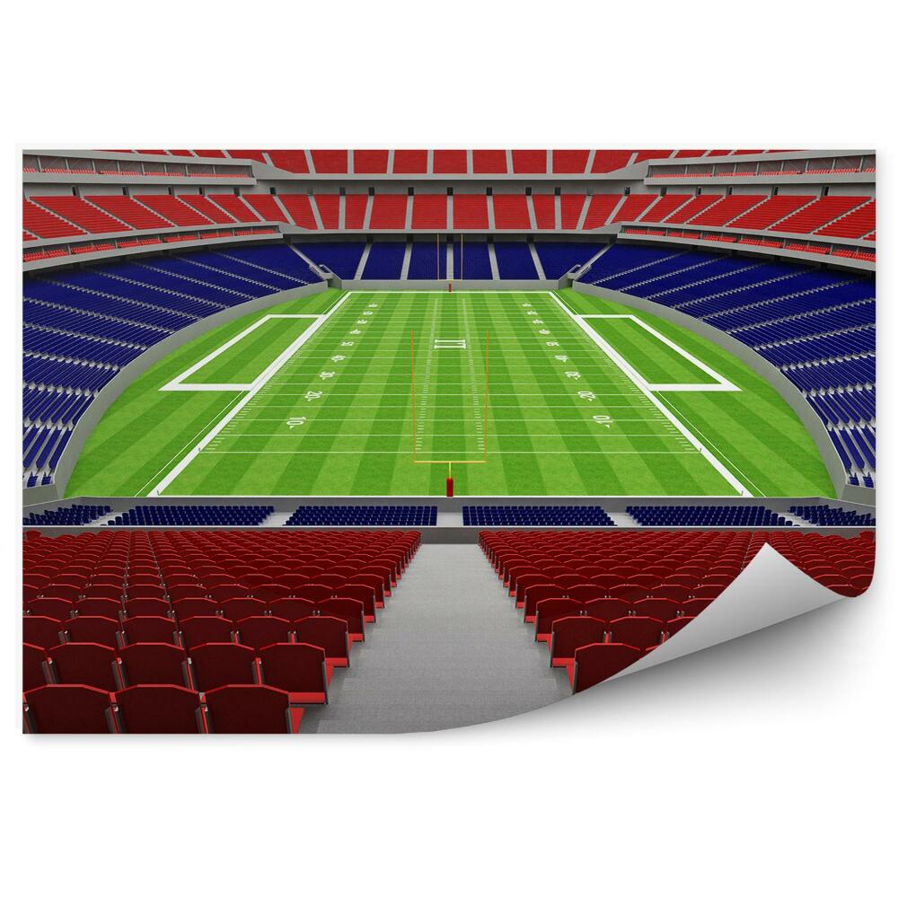 Fototapeta samoprzylepna 3d nowoczesnego stadionu futbol amerykański