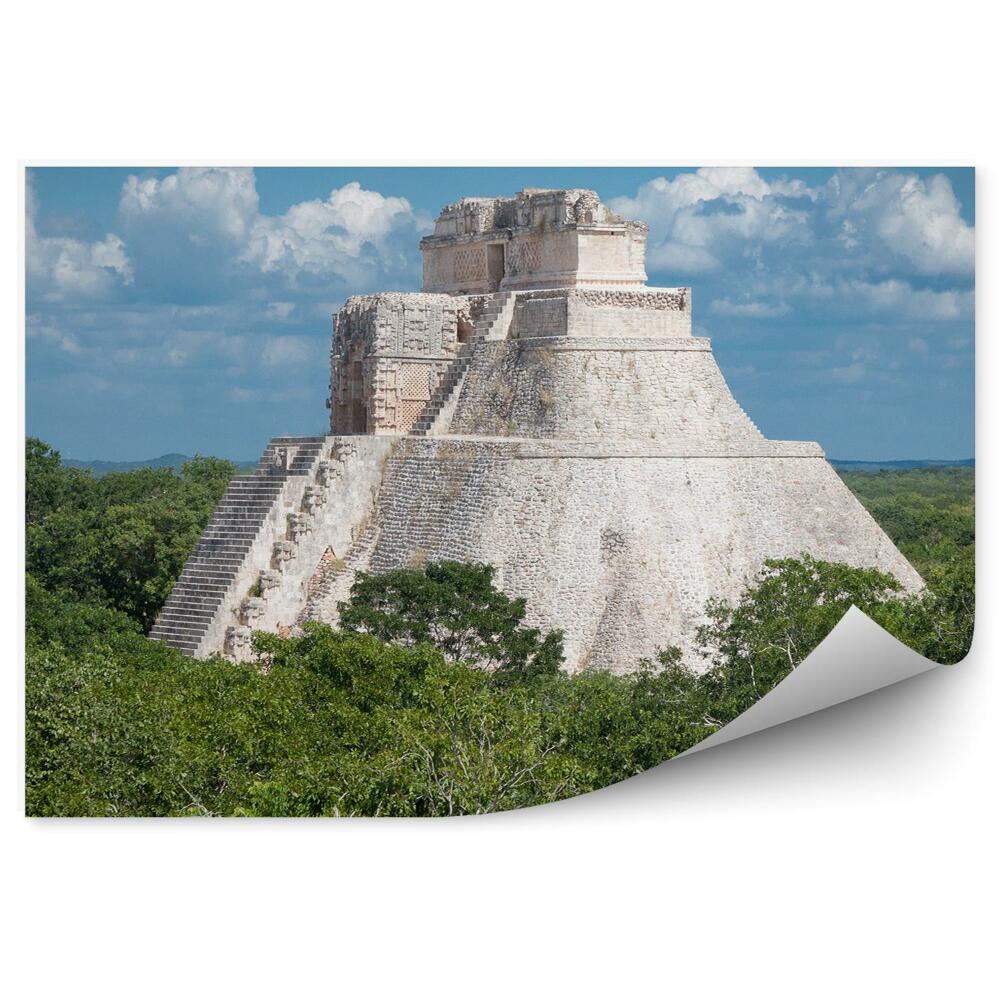Okleina na ścianę Budowla majów meksyk piramida