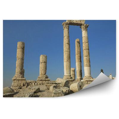 Okleina na ścianę Jordan ruiny miasta kolumny