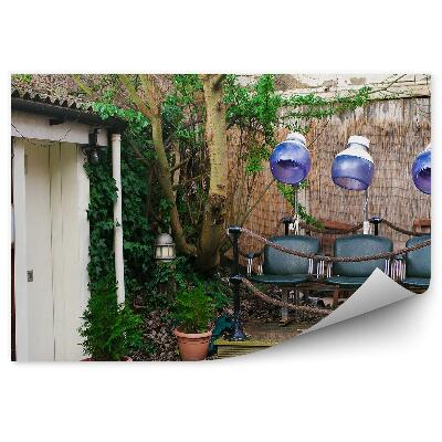 Fototapeta samoprzylepna Szkocja podwórze salon fryzjerski dom