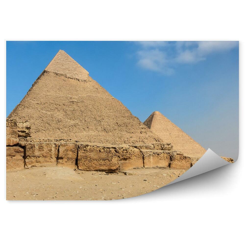 Fototapeta samoprzylepna Kamienie piramidy piasek kair