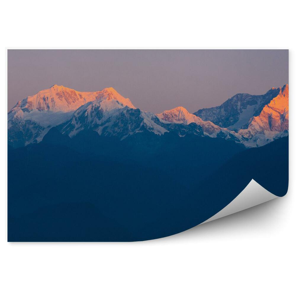 Okleina na ścianę Himalaje zachód słońca śnieg zima
