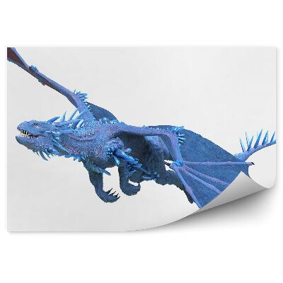 Fototapeta Niebieski smok w locie