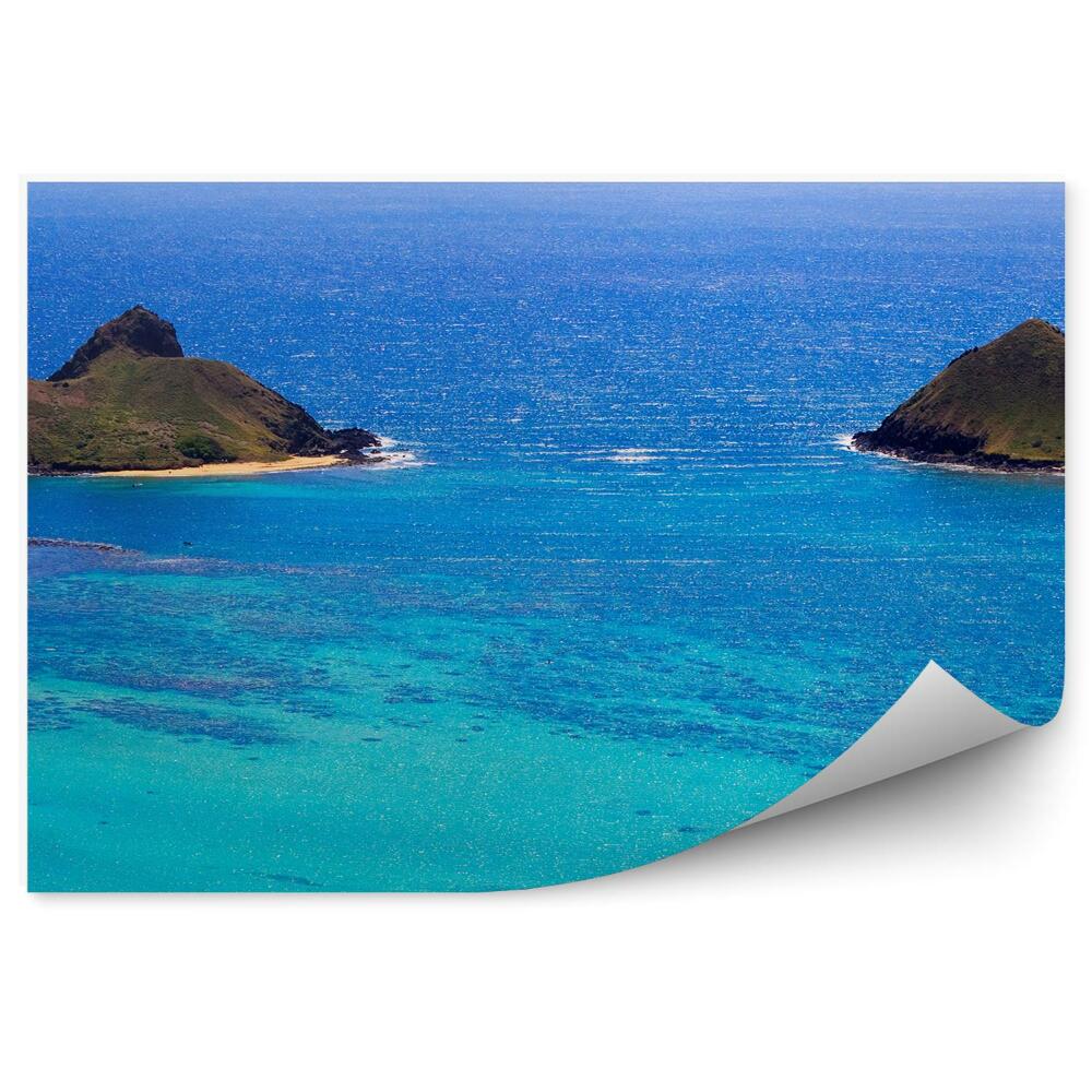 Okleina ścienna Wyspy mokulua ocean