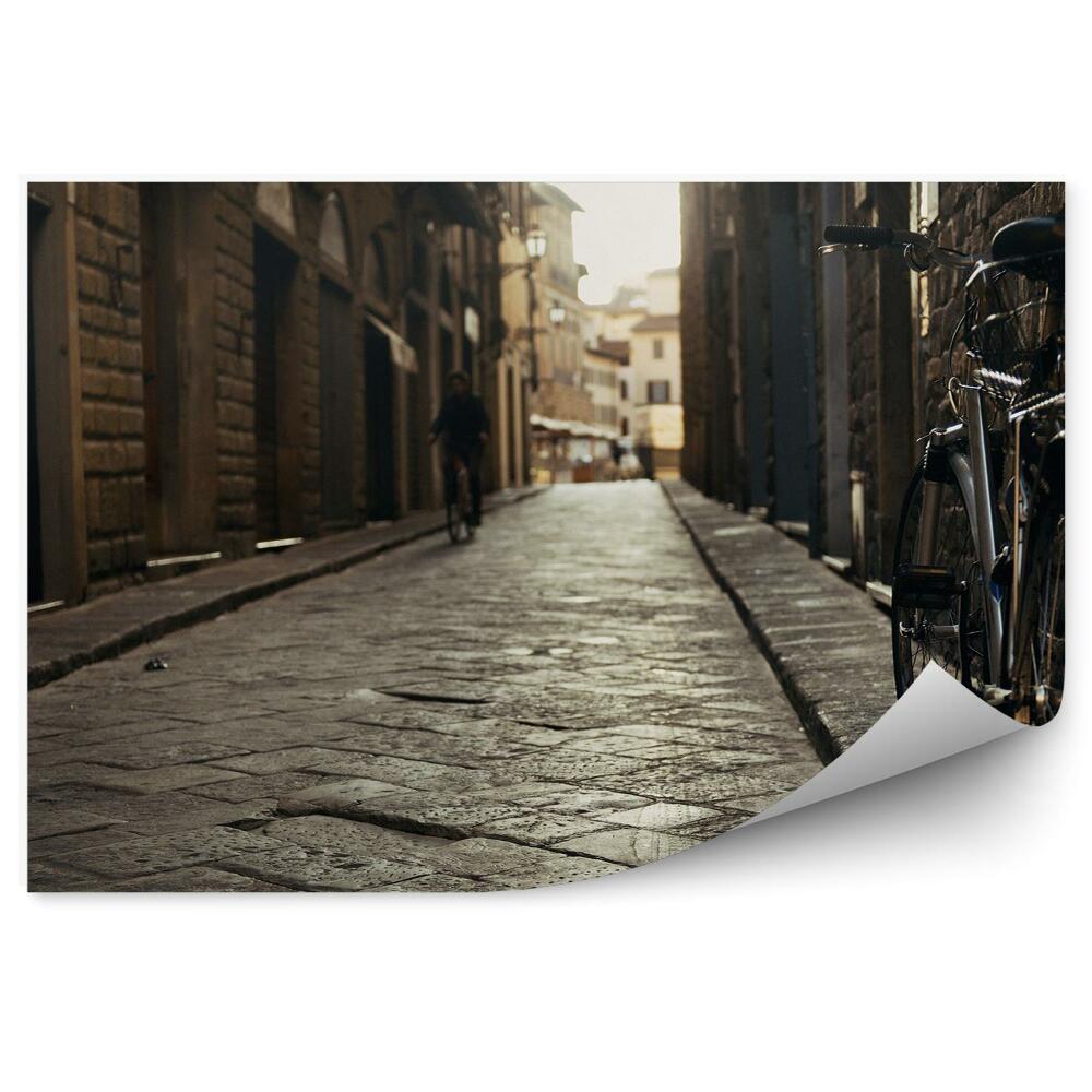 Fototapeta na ścianę rowery uliczka budynki Florencja