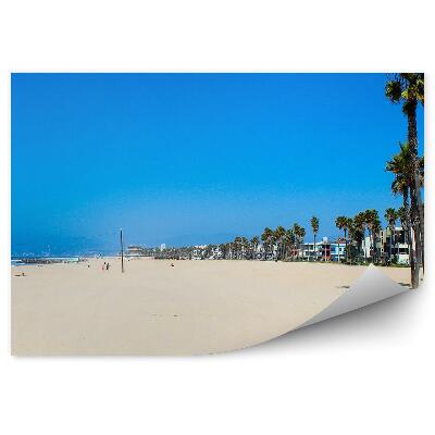 Okleina ścienna Plaża piasek woda lato palmy