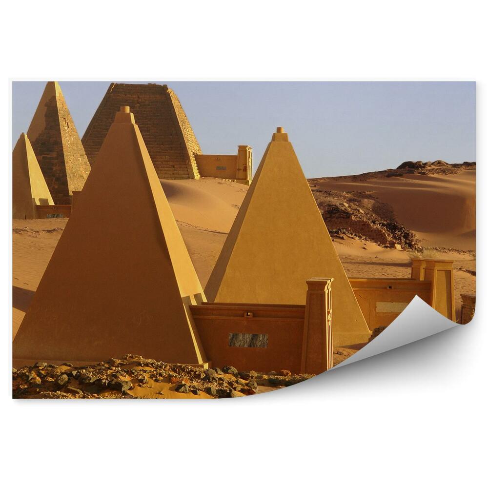 Fototapeta samoprzylepna Konstrukcje starożytnej cywilizacji piasek