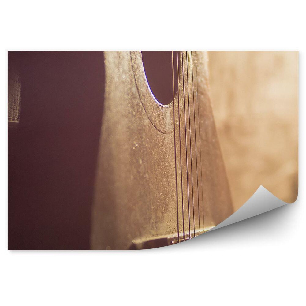 Fototapeta Gitara akustyczna ściana
