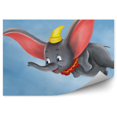 Okleina ścienna Latający słoń cyrkowy niebo