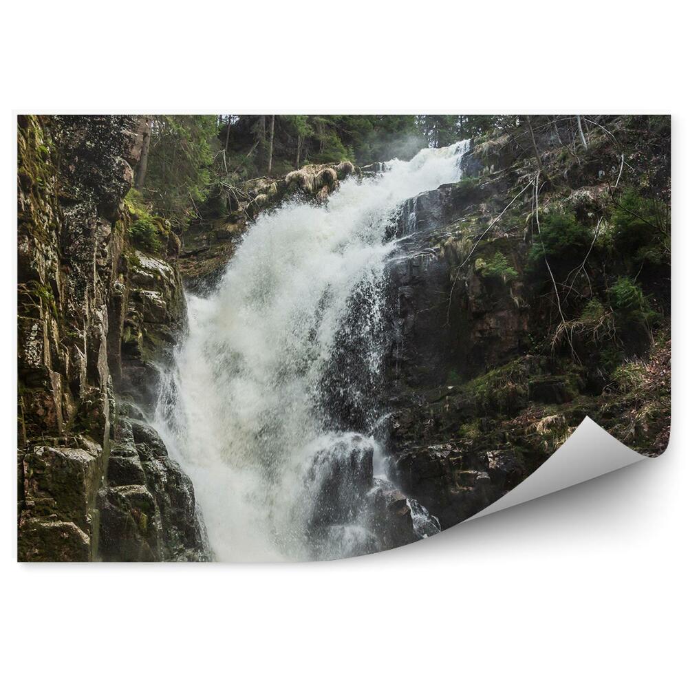 Fototapeta Karkonosze wodospad skały