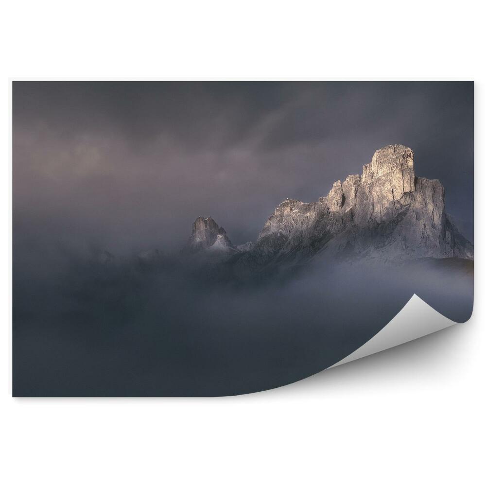 Okleina na ścianę Góry przełęcz mgła mrok
