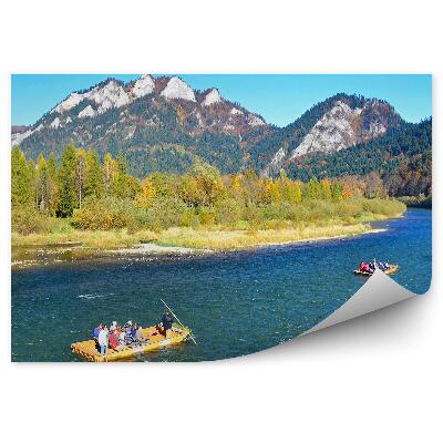 Okleina na ścianę Spływ dunajcem pieniny wczesną jesienią