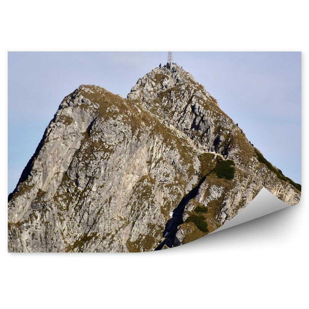 Okleina na ścianę Krzyż na szczycie giewont skały