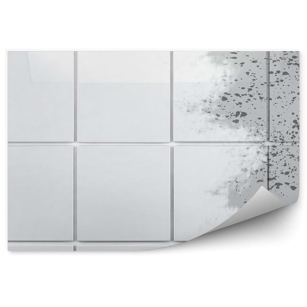 Okleina ścienna Grunge wzór płytki ściana wzór biały plamy