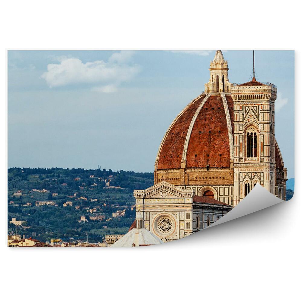 Fototapeta na ścianę katedra Santa Maria del Fiore budynki Florencja niebo góry