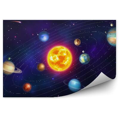 Fototapeta Układ słoneczny planety gwiazdy orbity słońce