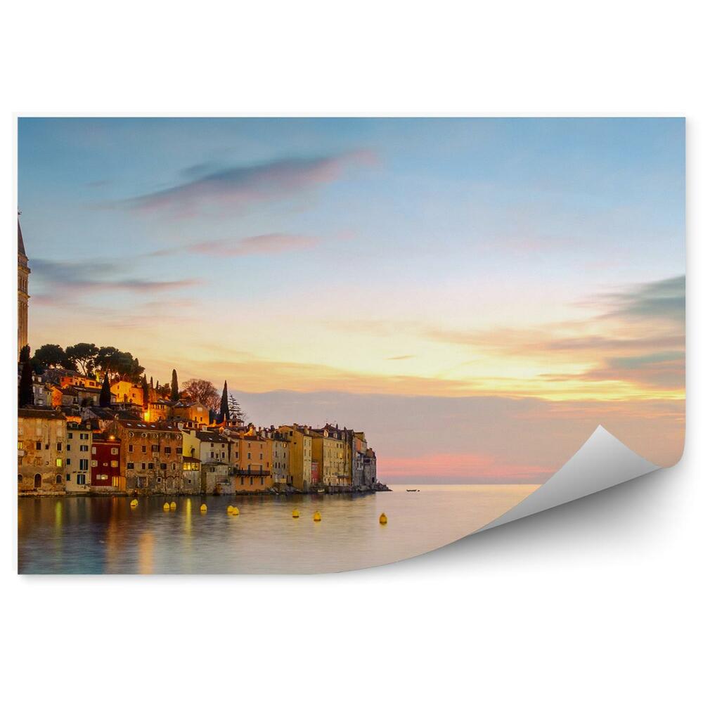Fototapeta Stare miasto morze adriatyckie rovinj zachód słońca