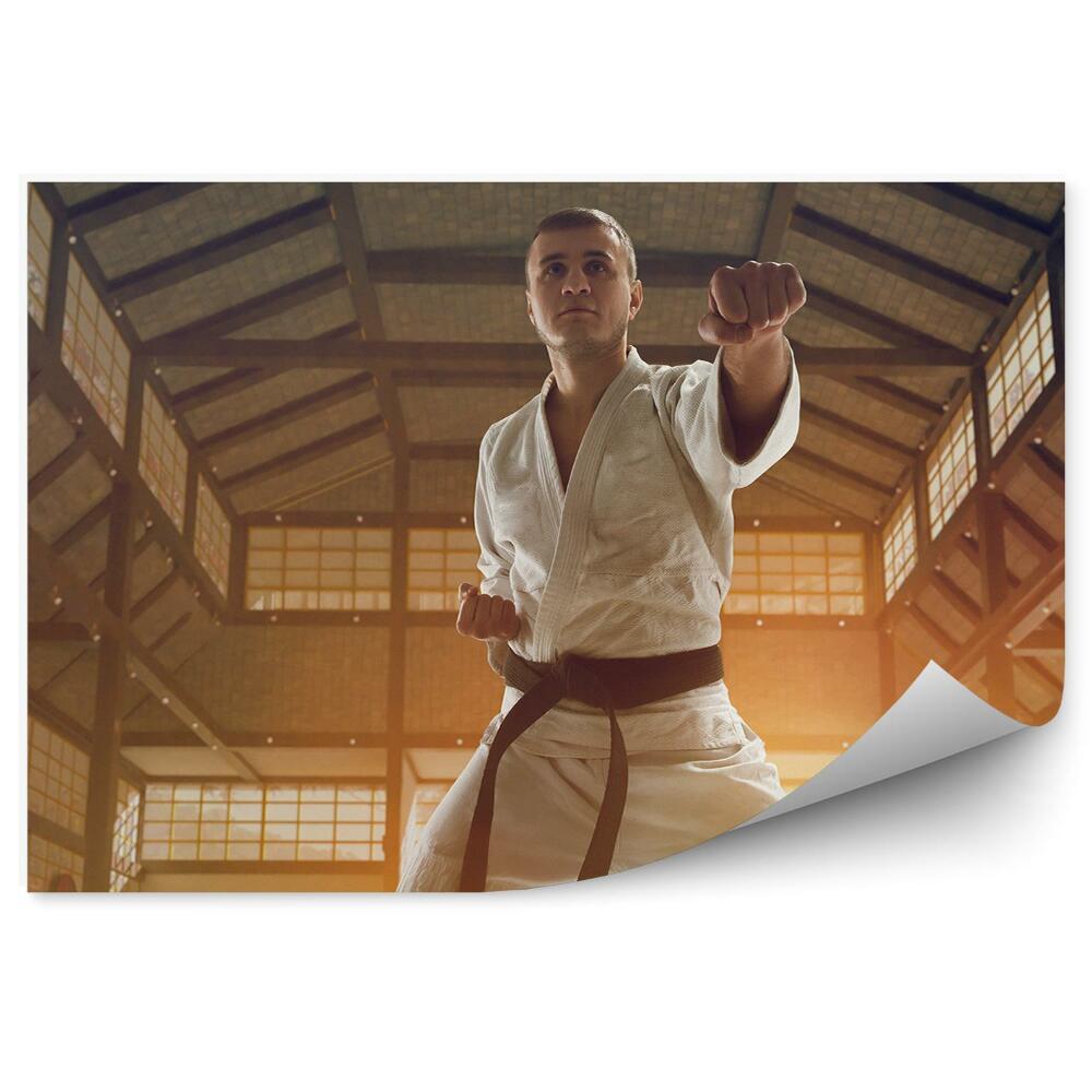 Fototapeta samoprzylepna Karate trening japonia kimono